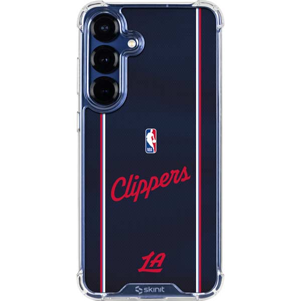 NBA LA Clippers Jersey Galaxy S25 Plus Clear Case