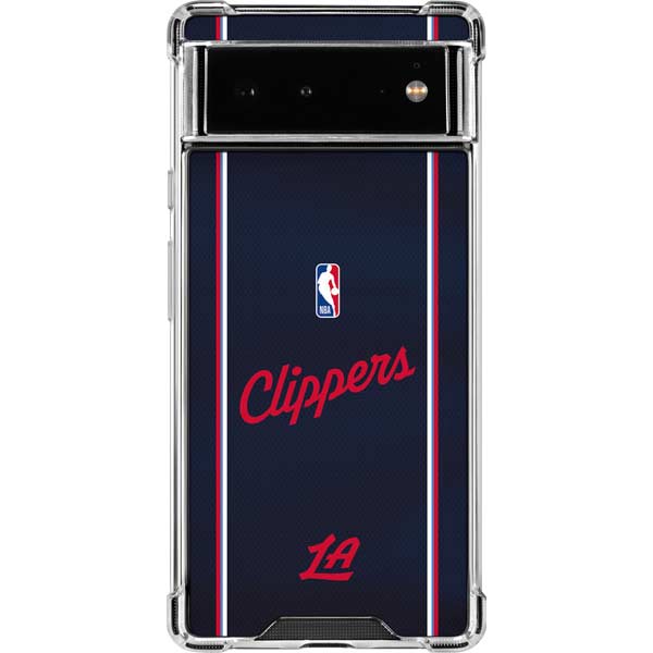NBA LA Clippers Jersey Google Pixel 6 Clear Case