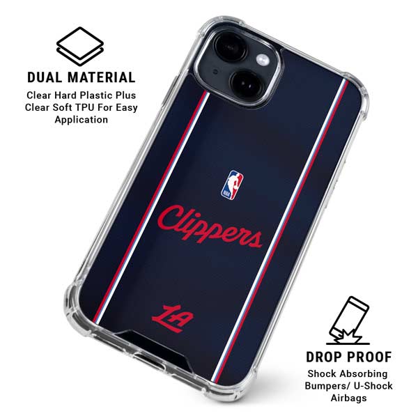NBA LA Clippers Jersey iPhone 14 Clear Case