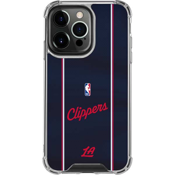NBA LA Clippers Jersey iPhone 14 Pro Clear Case