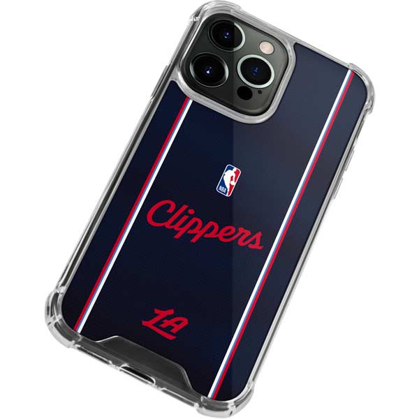 NBA LA Clippers Jersey iPhone 14 Pro Clear Case