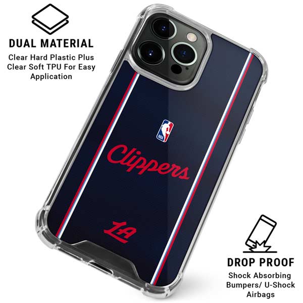NBA LA Clippers Jersey iPhone 15 Pro Max Clear Case