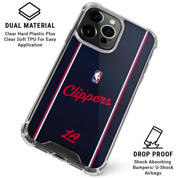 NBA LA Clippers Jersey iPhone 16 Pro Clear Case