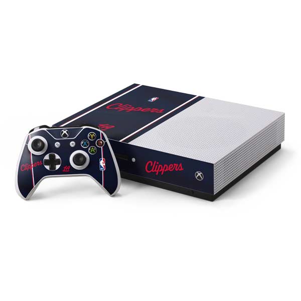 NBA LA Clippers Jersey Xbox One S Console and Controller Bundle Skin