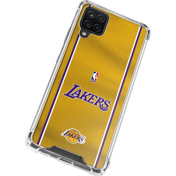 NBA Los Angeles Lakers Jersey Galaxy A12 Clear Case
