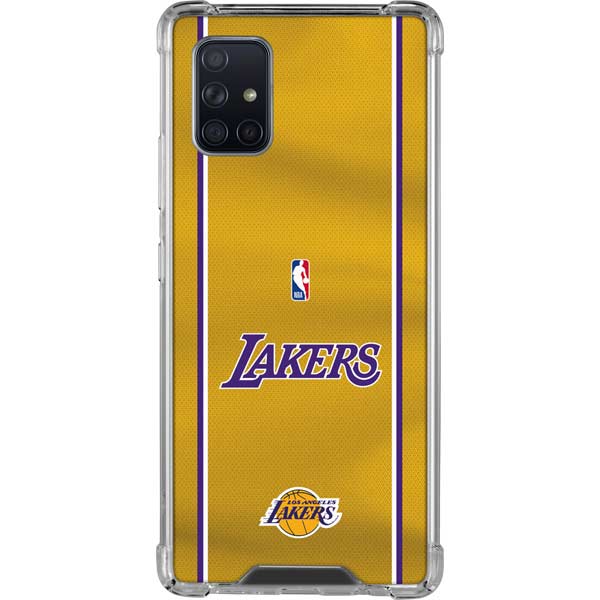 NBA Los Angeles Lakers Jersey Galaxy A71 5G Clear Case