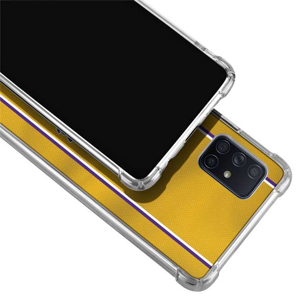 NBA Los Angeles Lakers Jersey Galaxy A71 5G Clear Case