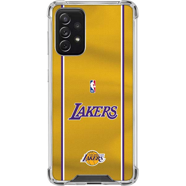 NBA Los Angeles Lakers Jersey Galaxy A72 5G Clear Case