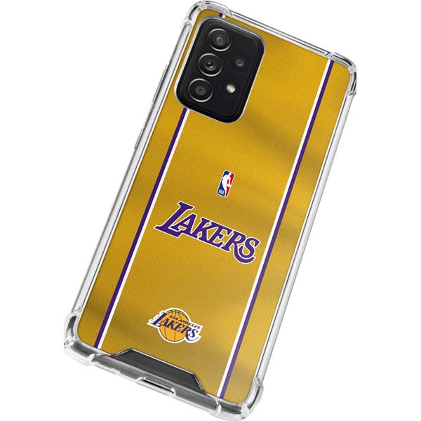 NBA Los Angeles Lakers Jersey Galaxy A72 5G Clear Case