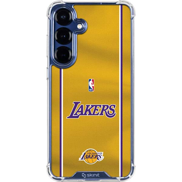 NBA Los Angeles Lakers Jersey Galaxy S25 Plus Clear Case