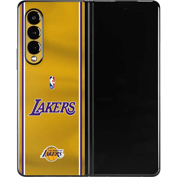 NBA Los Angeles Lakers Jersey Galaxy Z Fold3 5G Skin