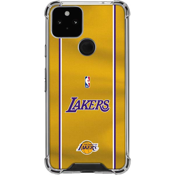 NBA Los Angeles Lakers Jersey Google Pixel 5 Clear Case