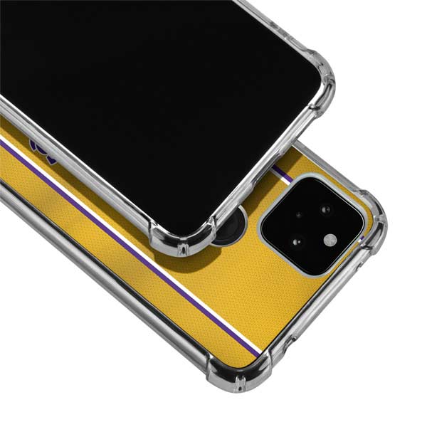 NBA Los Angeles Lakers Jersey Google Pixel 5 Clear Case