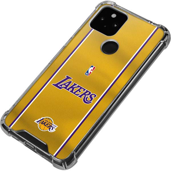NBA Los Angeles Lakers Jersey Google Pixel 5 Clear Case