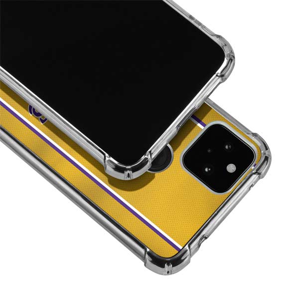 NBA Los Angeles Lakers Jersey Google Pixel 5a 5G Clear Case
