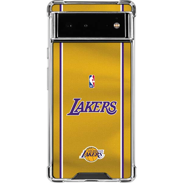 NBA Los Angeles Lakers Jersey Google Pixel 6 Clear Case