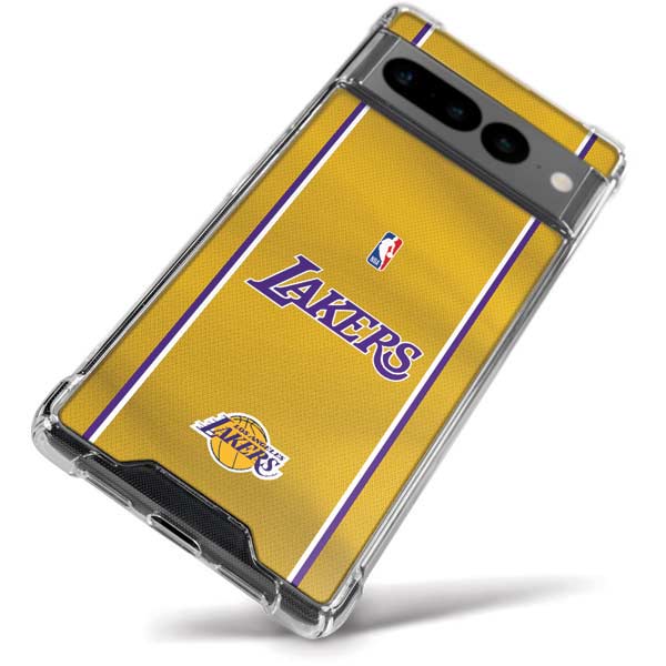 NBA Los Angeles Lakers Jersey Google Pixel 7 Pro Clear Case