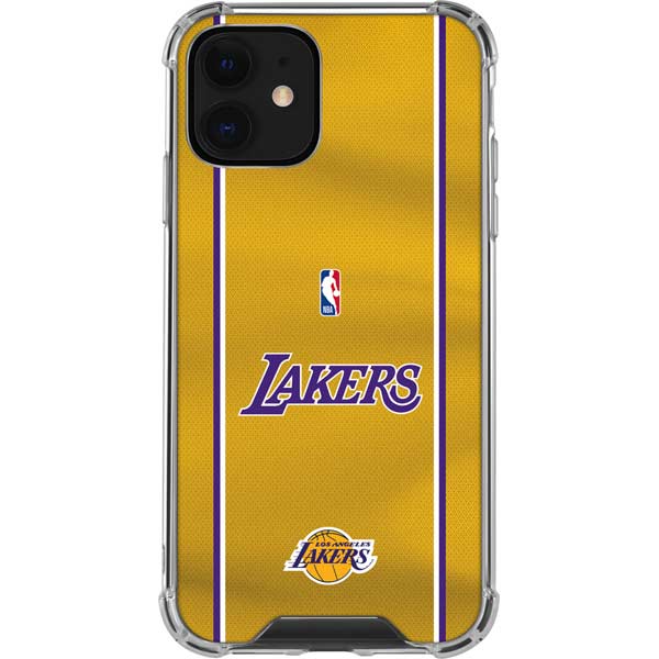 NBA Los Angeles Lakers Jersey iPhone 12 Clear Case