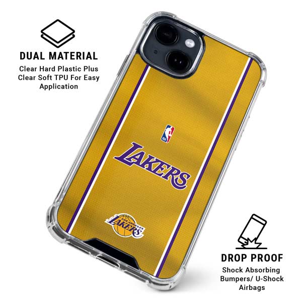 NBA Los Angeles Lakers Jersey iPhone 14 Clear Case
