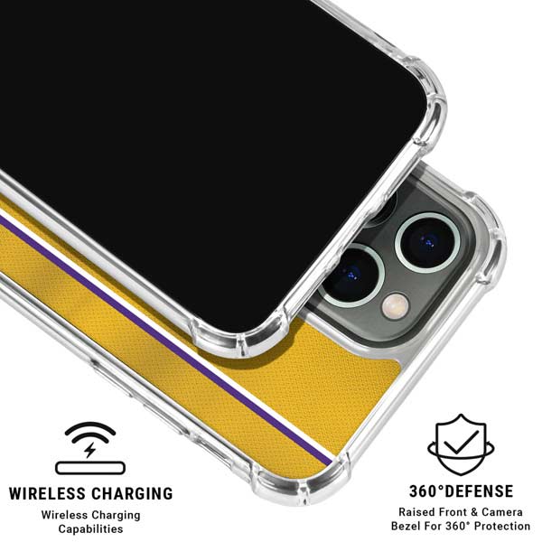 NBA Los Angeles Lakers Jersey iPhone 16 Pro Max Clear Case