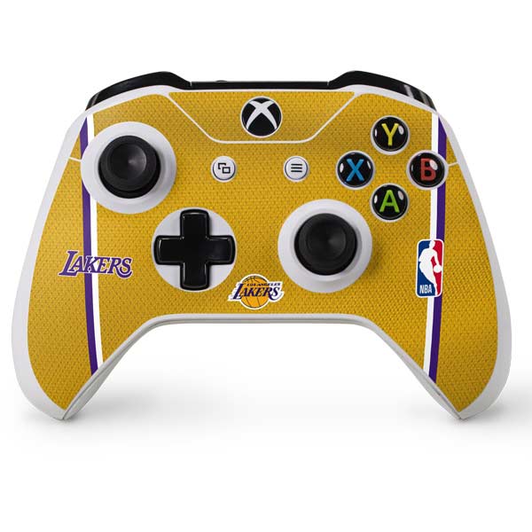 NBA Los Angeles Lakers Jersey Xbox One S Console and Controller Bundle Skin
