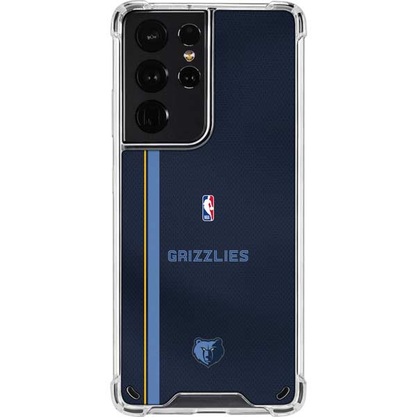 NBA Memphis Grizzlies Jersey Galaxy S21 Ultra 5G Clear Case