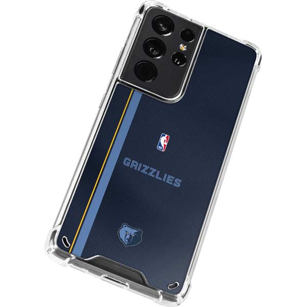 NBA Memphis Grizzlies Jersey Galaxy S21 Ultra 5G Clear Case
