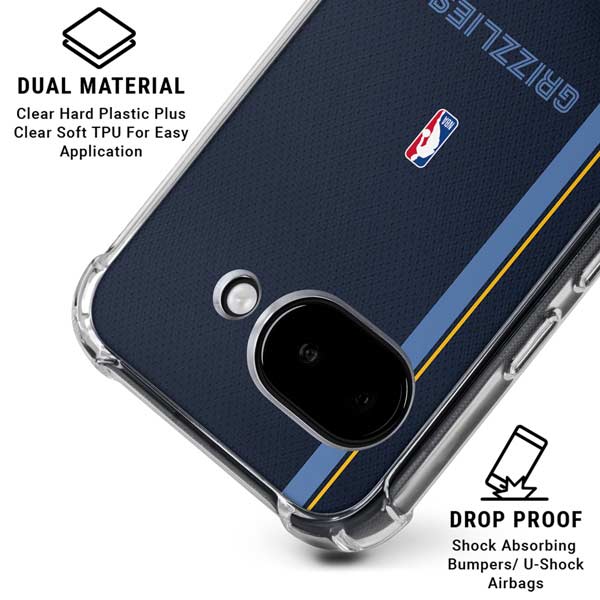 NBA Memphis Grizzlies Jersey Google Pixel 9a Clear Case