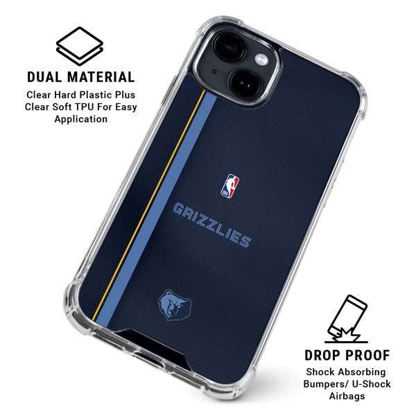 NBA Memphis Grizzlies Jersey iPhone 15 Clear Case