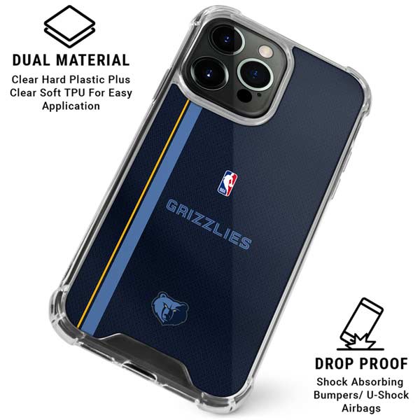NBA Memphis Grizzlies Jersey iPhone 15 Pro Clear Case