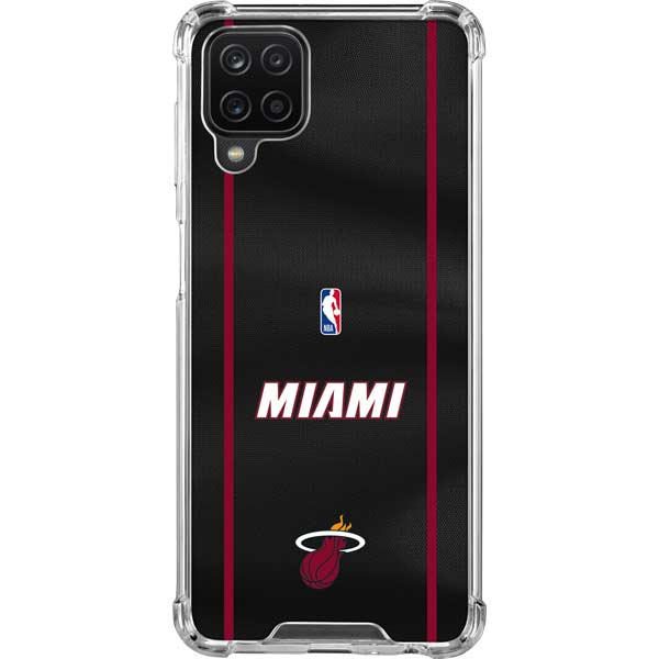 NBA Miami Heat Jersey Galaxy A12 Clear Case