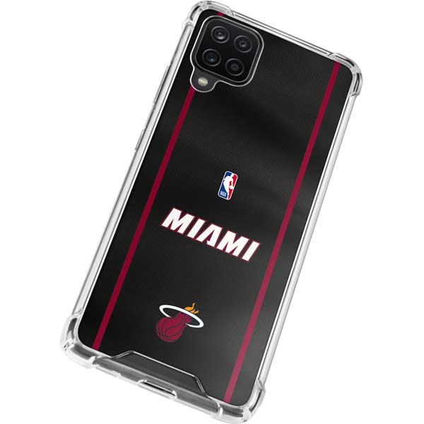 NBA Miami Heat Jersey Galaxy A12 Clear Case