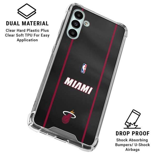 NBA Miami Heat Jersey Galaxy A13 5G Clear Case