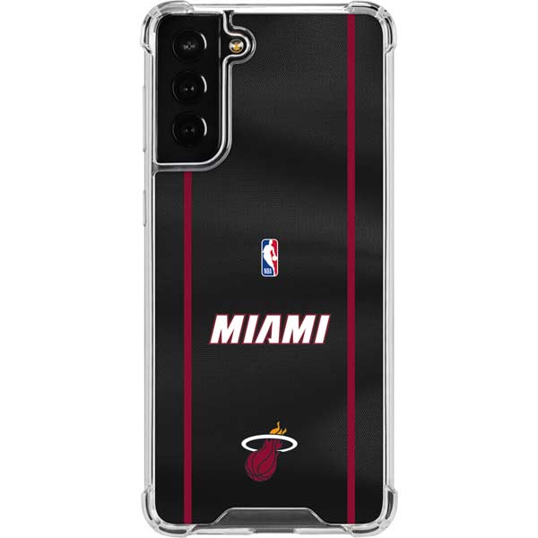 NBA Miami Heat Jersey Galaxy S21 FE Clear Case