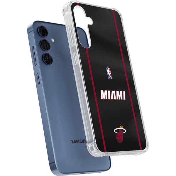 NBA Miami Heat Jersey Galaxy S24 Clear Case