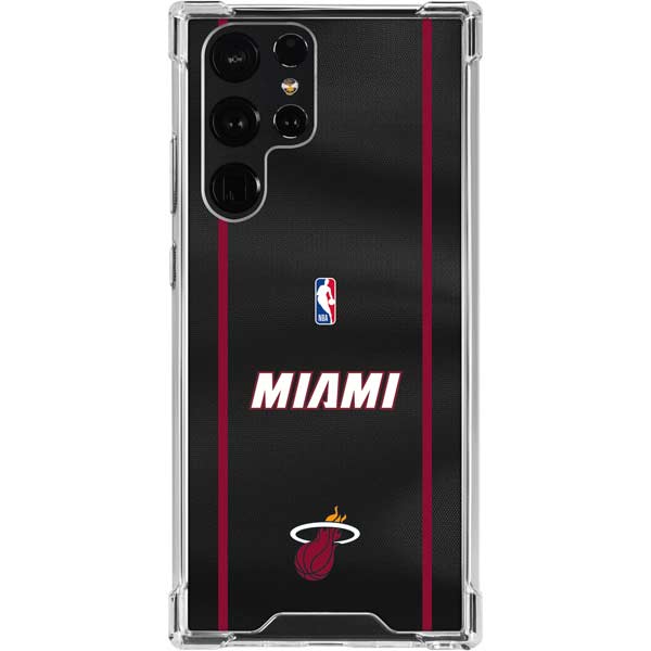NBA Miami Heat Jersey Galaxy S24 Ultra Clear Case