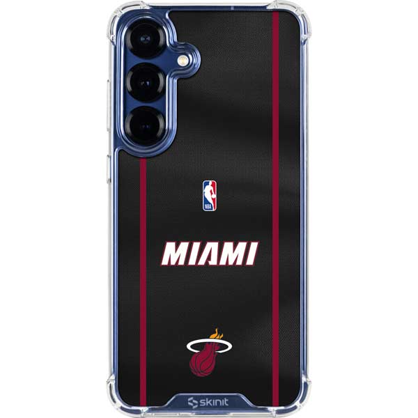 NBA Miami Heat Jersey Galaxy S25 Plus Clear Case