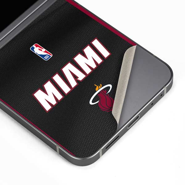 NBA Miami Heat Jersey Galaxy Z Flip6 Skin