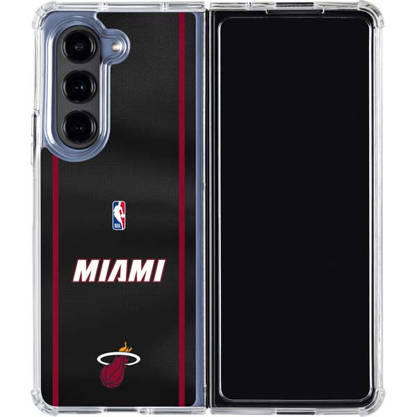 NBA Miami Heat Jersey Galaxy Z Fold5 5G Clear Case