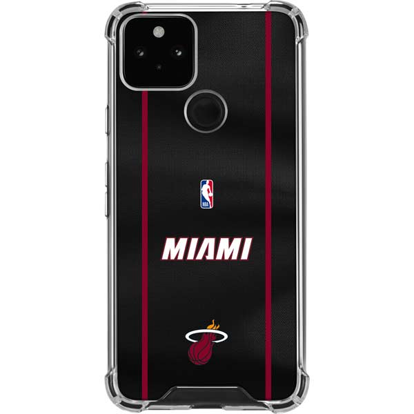 NBA Miami Heat Jersey Google Pixel 5 Clear Case