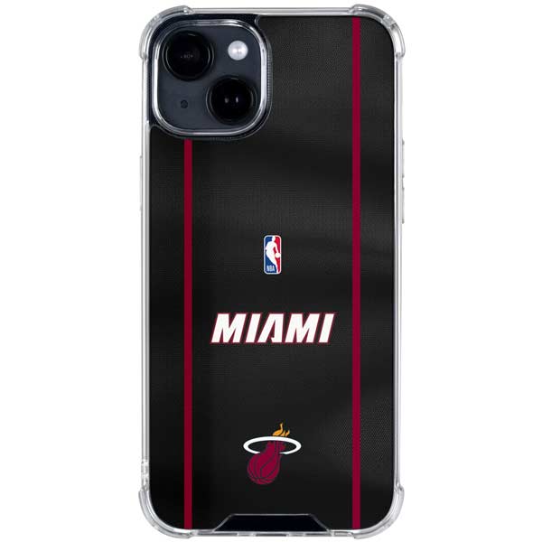 NBA Miami Heat Jersey iPhone 15 Plus Clear Case