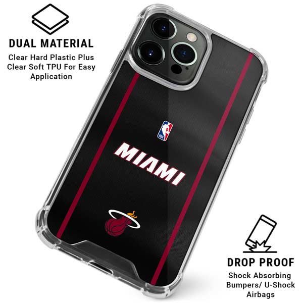 NBA Miami Heat Jersey iPhone 15 Pro Clear Case