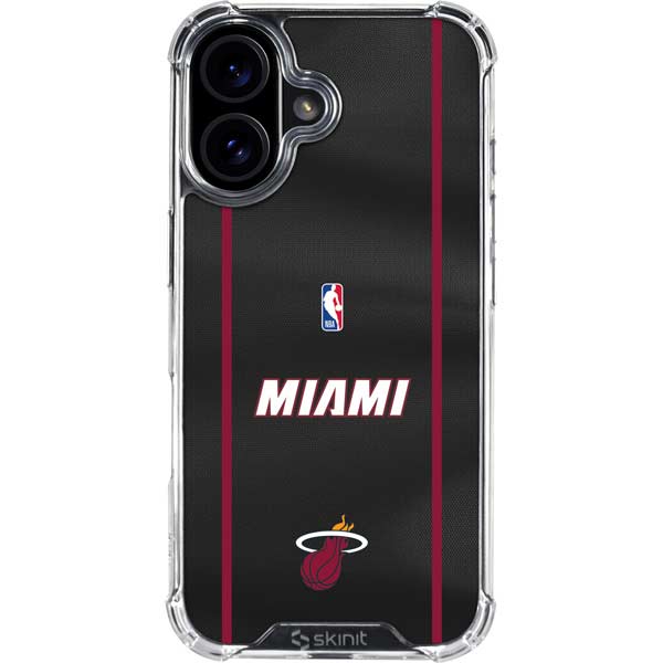 NBA Miami Heat Jersey iPhone 16 Clear Case