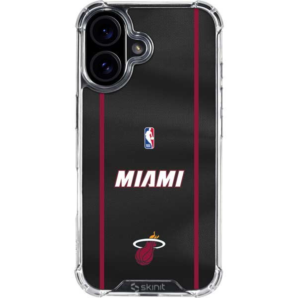 NBA Miami Heat Jersey iPhone 16 Plus Clear Case