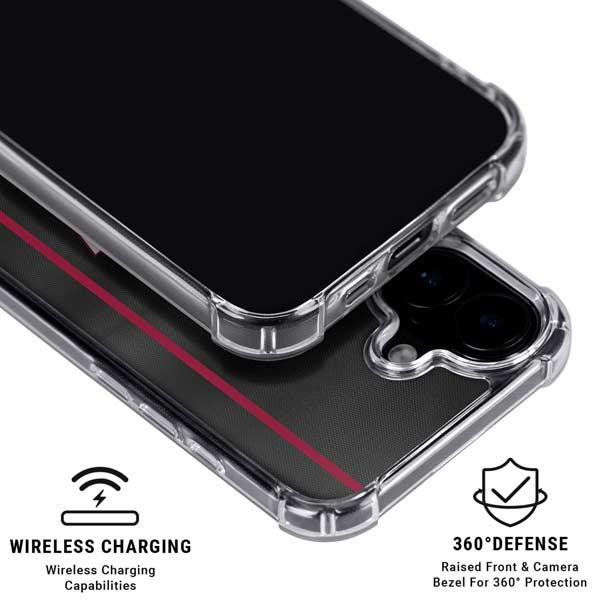 NBA Miami Heat Jersey iPhone 16 Plus Clear Case