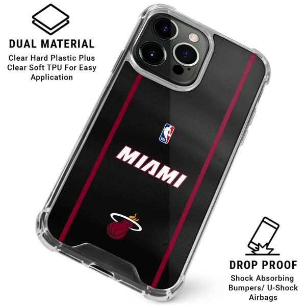NBA Miami Heat Jersey iPhone 16 Pro Max Clear Case