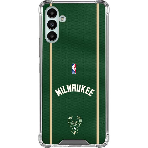 NBA Milwaukee Bucks Jersey Galaxy A13 5G Clear Case