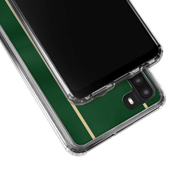 NBA Milwaukee Bucks Jersey Galaxy A21 Clear Case