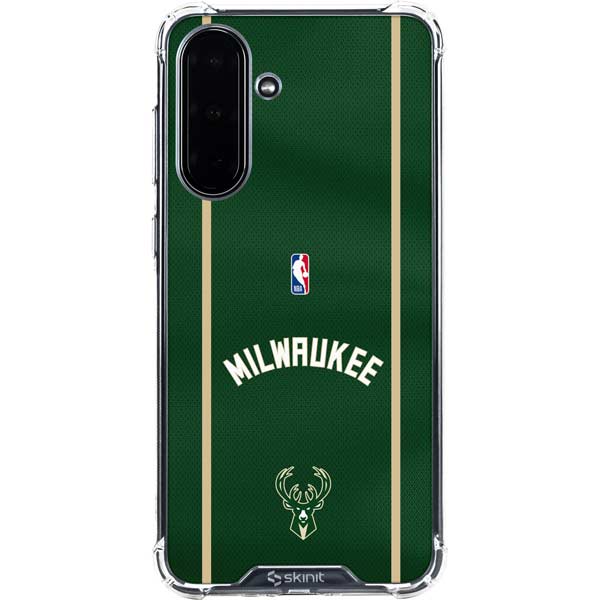NBA Milwaukee Bucks Jersey Galaxy A36 5G Clear Case