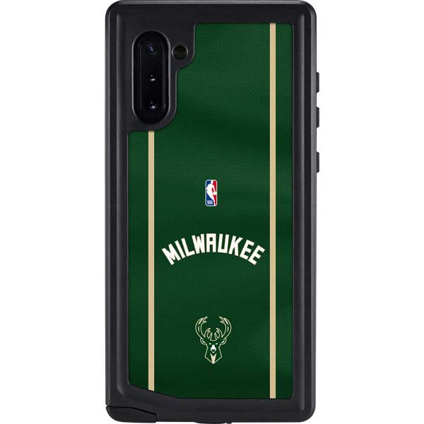 NBA Milwaukee Bucks Jersey Galaxy Note 10 Waterproof Case